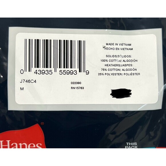 HANES 4 Pack Tagless Underwear Men's M Black Gray Comfort Waistband No Ride Up - Picture 8 of 16